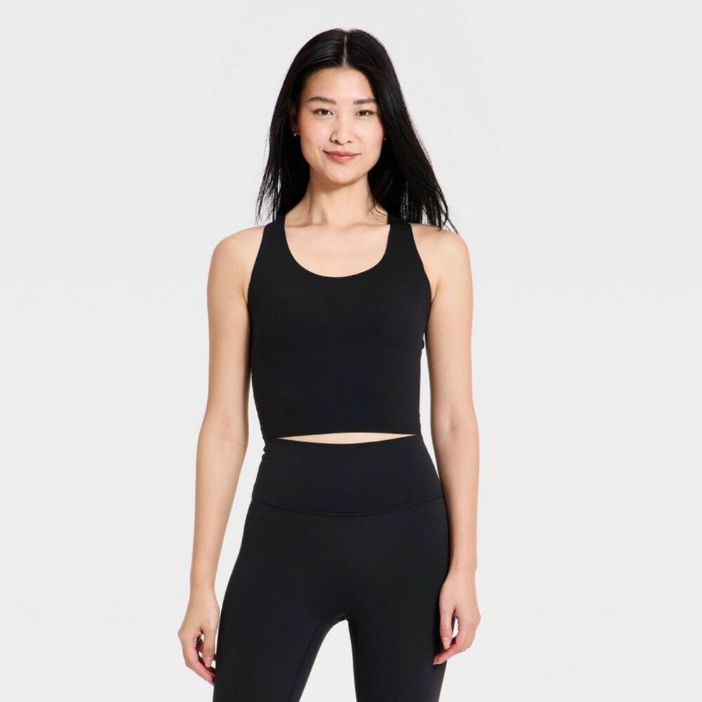 Women's Everyday Soft Racerback Tank Top - All In Motion Black L